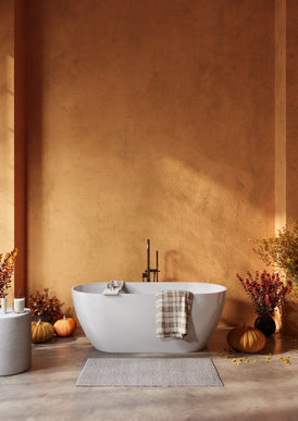 Cadă din compozit albă mată Greenland