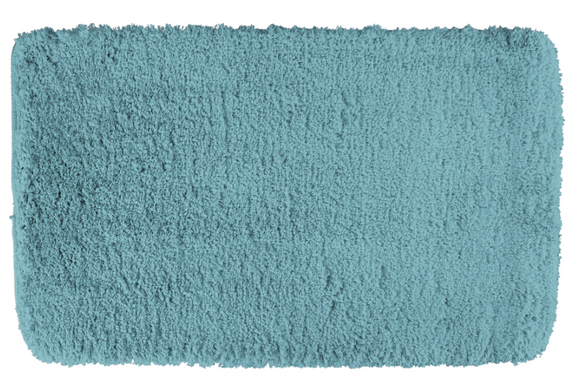 Covoras baie, SANITARY, Microfibra, 50x80 cm, albastru , Dreptunghiular