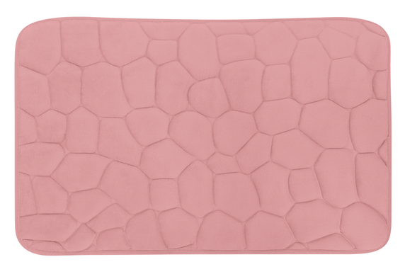 Covoras baie, SANITARY, Microfibra, 45x70 cm, Roz , Dreptunghiular