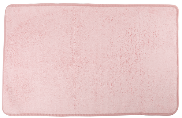 Covoras baie, SANITARY, Microfibra, 50x80 cm, Roz , Dreptunghiular