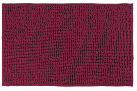 Covoras baie, SANITARY, Microfibra, 45x70 cm, Visiniu , Dreptunghiular