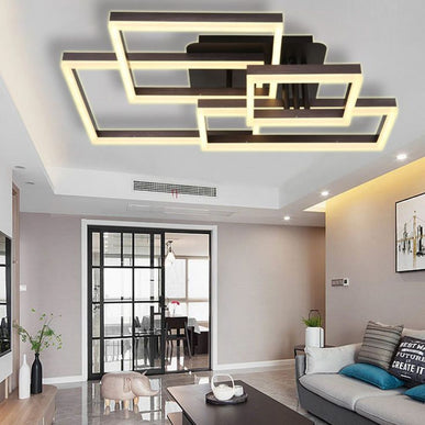 Lustra Led Square 184w, 4 Brate si Telecomanda 5197/400+300+200+400 CF LMX