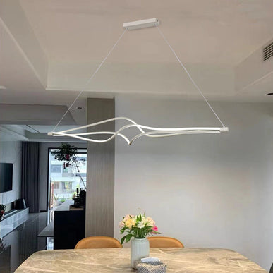 Lustra LED Creative Lightning, suspendata,cu telecomanda, 78W, alb, cu trei tipuri de lumina, intensitate reglabila 8806/1200 WT LMX