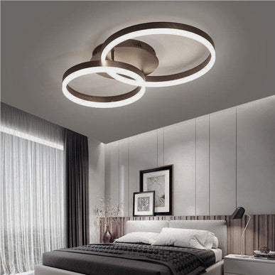 Lustra LED Modern Minimalism C900/2A BK, cu telecomanda, 120W, negru, cu trei tipuri de lumina, intensitate reglabila LMX