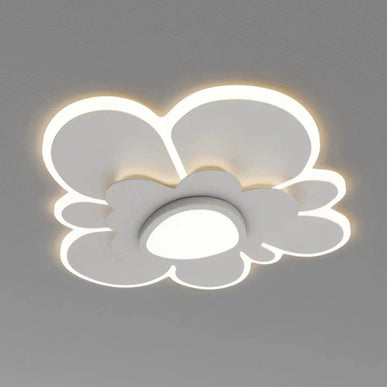Lustra LED Abstract Flower G3836, cu telecomanda, 150W, 6000lm, alb, cu trei tipuri de lumina LMX