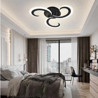 Lustra LED G3857/3 BK Creative Concept 3, cu telecomanda, 42W, 2000lm, negru, cu trei tipuri de lumina LMX