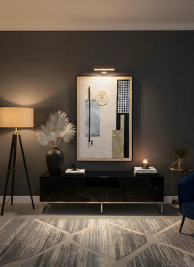 Tablou abstract cu accente aurii – 120×80 cm | Olivy