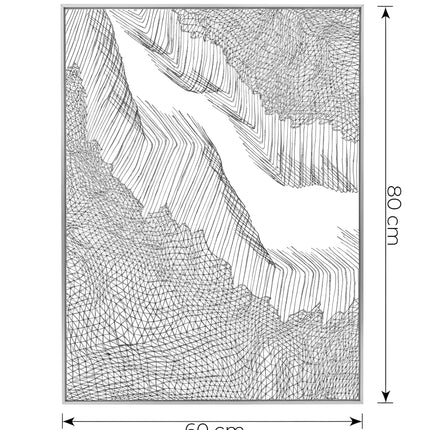 Tablou abstract cu accente albastre și glitter – 80×60 cm | Olivy