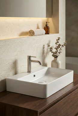 Lavoar ceramic dreptunghiular A451 – alb lucios