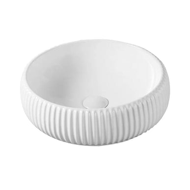 Lavoar ceramic rotund A544 – design modern alb lucios