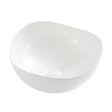 Lavoar ceramic A708 – alb lucios, formă atipică cu linii fluide