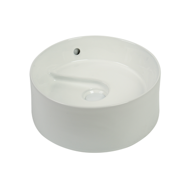 Lavoar ceramic rotund A832 – alb lucios