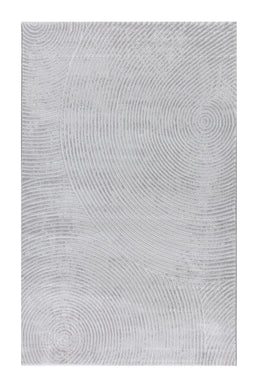 Covor Lusso Grey – Design Circular 3D, Eleganță Urbană, Textură Moale www.olivy.ro