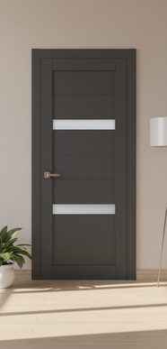 Ușă de interior ML-54 cu inserții din sticlă și design modern