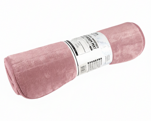 Covoras baie, SANITARY, Microfibra, 45x75 cm, Roz , Dreptunghiular