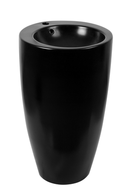 Lavoar freestanding ceramic H20-CBK-M – negru mat, formă conică