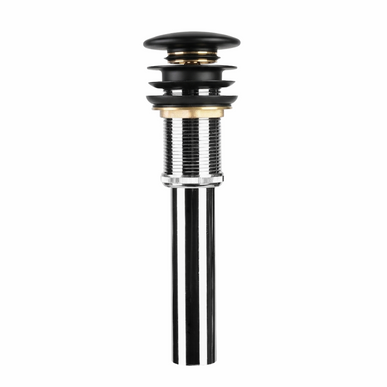 Ventil lavoar tip pop-up cu capac ceramic negru