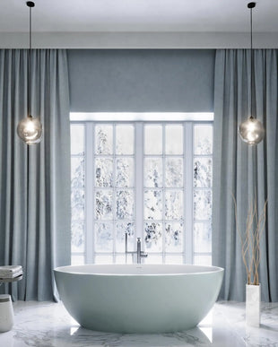 Cadă din compozit albă mată Madonna Miraggio