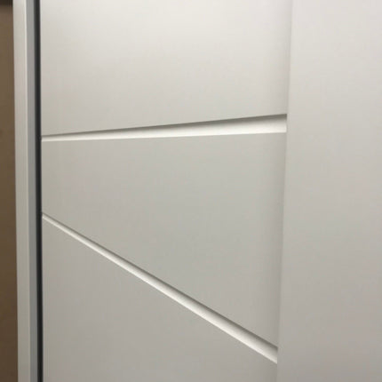 Ușă de interior ML-614 – cu panouri orizontale și geam satinat / Millenium - Carlo Porte www.olivy.ro