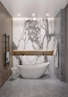 Cadă din compozit albă mată Marina Miraggio