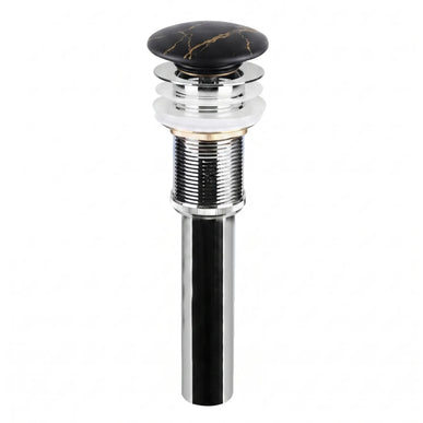Ventil lavoar tip pop-up cu capac ceramic marmorat negru