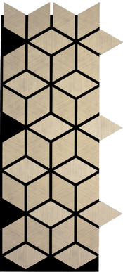 Panou riflaj MDF Oak-001 – 1095x495x18mm, design geometric, finisaj stejar natural