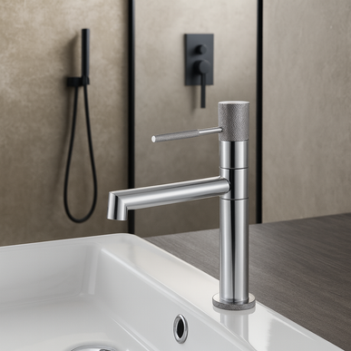 Baterie lavoar rotativă H-slim – inox premium