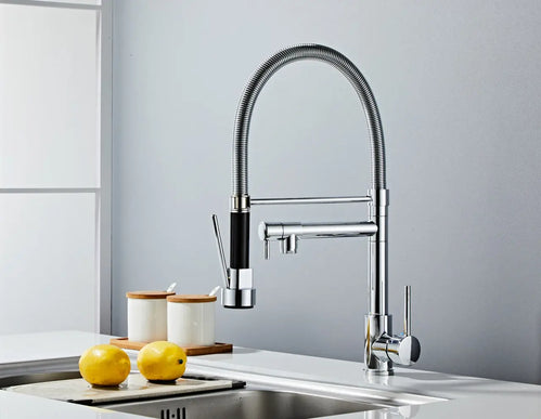 Baterie Bucătărie Profesionala Cromata Smack