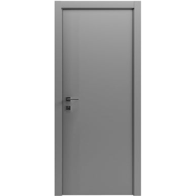 Ușă de interior Cortes Prima Gri cu balamale ascunse Rodos