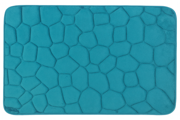 Covoras baie, SANITARY, Microfibra, 45x70 cm, turcoaz, Dreptunghiular