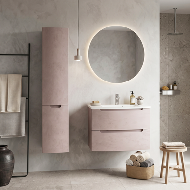 Mobilier de baie suspendat Headway beton-beige