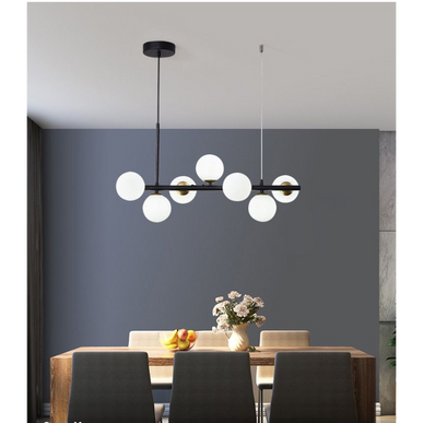 Lustră LED cu 7 Globuri Alb Mat G9  DX1026/7 BK LMX