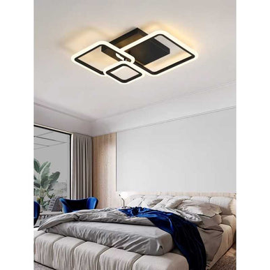 Lustră LED cu Telecomandă Negru – Iluminat Modern și Inteligent G 3816/3 BK LMX