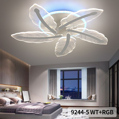 Lustră LED cu Telecomandă WiFi 2.4G – Iluminare Modernă și Reglabilă - 9244/5 WT/RGB LMX