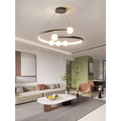 Lustră LED cu Telecomandă WiFi 2.4G G4128 BK LMX