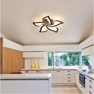 Lustră LED Negru cu Telecomandă WiFi – Eleganță și Tehnologie Inteligentă - G16801/5 BK LMX