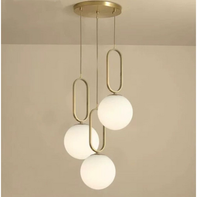 LUSTRA Nordic Luxury Glob Alb Corp Cupru E27 x 3 - MX152/3 LMX