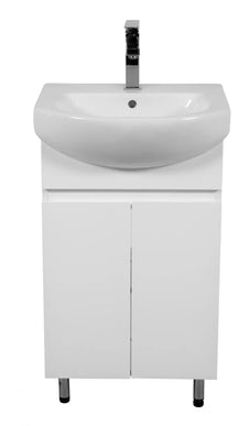 Mobilier de baie pe pardoseală Sity, Alb Aqua Rodos