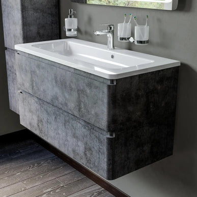 Mobilier de baie suspendat Accent gri Aqua Rodos