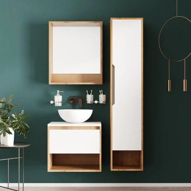 Mobilier de baie suspendat Edda Sevilya,cu blat Aqua Rodos