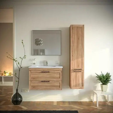 Mobilier de baie suspedat Inari, Oak Nebraska Aqua Rodos