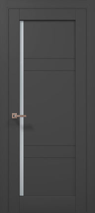 Ușă de interior ML-614 – cu panouri orizontale și geam satinat / Millenium - Carlo Porte www.olivy.ro