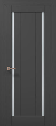 Ușă de interior ML-622 – geam mat dublu + riflaje verticale, design modern / Millenium - Carlo Porte www.olivy.ro