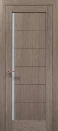 Ușă de interior ML-613 cu linii orizontale și geam satin – model urban / Millenium - Carlo Porte www.olivy.ro