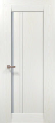 Ușă de interior ML-612 cu riflaj decorativ și geam satin / Millenium - Carlo Porte www.olivy.ro