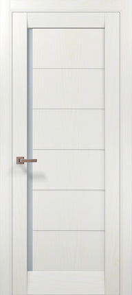 Ușă de interior ML-613 cu linii orizontale și geam satin – model urban / Millenium - Carlo Porte www.olivy.ro