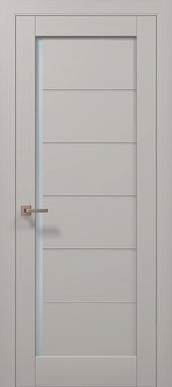 Ușă de interior ML-613 cu linii orizontale și geam satin – model urban / Millenium - Carlo Porte www.olivy.ro