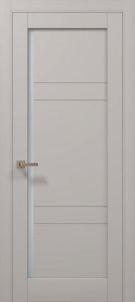 Ușă de interior ML-614 – cu panouri orizontale și geam satinat / Millenium - Carlo Porte www.olivy.ro