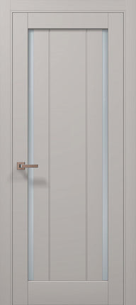 Ușă de interior ML-622 – geam mat dublu + riflaje verticale, design modern / Millenium - Carlo Porte www.olivy.ro