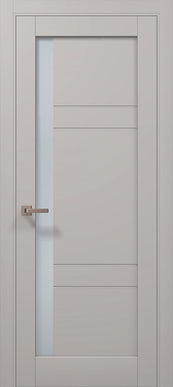 Ușă de interior Millenium ML 644 – Eleganță echilibrată cu fereastră verticală laterală / Millenium - Carlo Porte www.olivy.ro